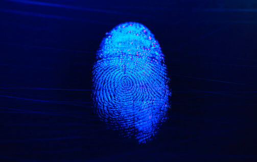 Human finger print as evidence of identity and as a password
